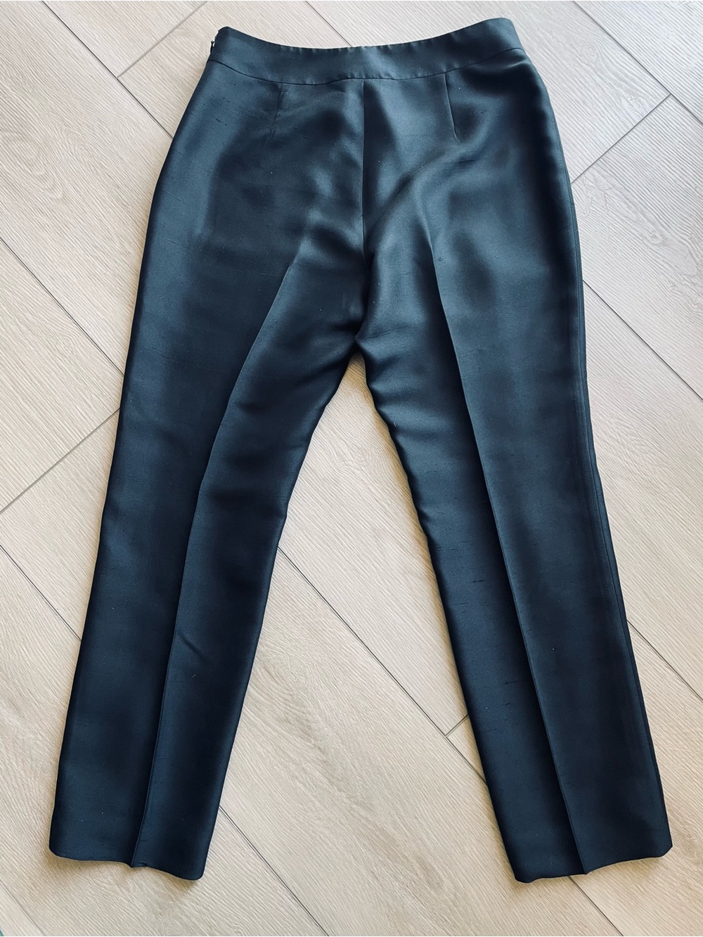 Ann Taylor 90s Raw Silk Women's Ankle-length Pants - Picture 3 of 3